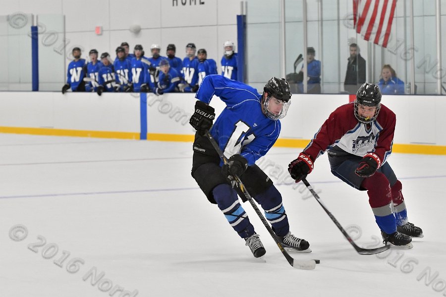 Wheaton College Men\'s Ice Hockey vs Middlesex Community College. - Photo By: KEITH NORDSTROM